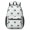 Hedgehog and Diamond White Pattern, variant on Hedgehog and Leaf Purple Pattern 17" Waterproof Oxford School Backpacks for Teens, S-Shape Padded Straps, for School, Travel, Hiking, Camping
