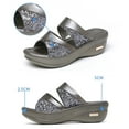 thumbnail image 3 of CTIRCHIU 1 Pair Sandal Wedges for Women Grey Casual Wear Outdoor Slippers, 3 of 8