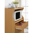 thumbnail image 5 of Pemberly Row Microwave Kitchen Cart in Beech, 5 of 5