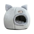 thumbnail image 1 of POINTERTECK Tent Cave Bed for Cats/Small Dogs  Self-Warming 2-in-1 Cat Tent/ Bed/Cat Hut with Removable Washable Cushion  Comfortable  Sleeping Bed, 1 of 6