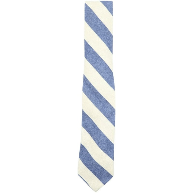 Gierremilano Men's Blue / Yellow Diagonal Stripe Tie Necktie - One Size