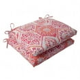 thumbnail image 1 of Pillow Perfect 507187 Summer Breeze Flame Squared Corners Seat Cushion (Set of 2), 1 of 2