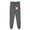 Dark Gray, variant on Casual Pants for Women with Fleece Lining and Heart Print, Loose Fit Athletic Joggers for Running and Fitness