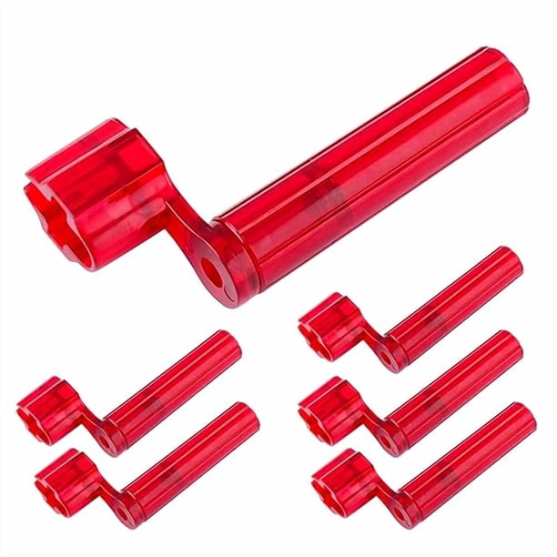 Enrollador De Cuerdas De Guitarra De 5 Núcleos, 5 Piezas, Herramientas Profesionales Para Guitarras, Enrollador De Clavijas Con Removedor De Pasadores De Puente, Rojo - Sw S Red 6Pcs