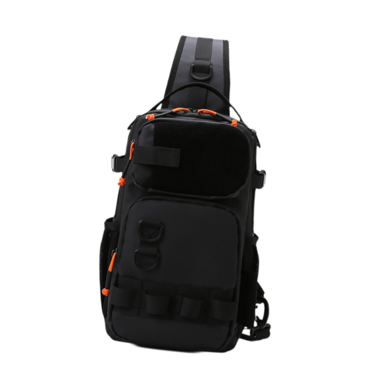 harayaa Bag of Light Fishing Equipment with Front Pockets And Higher Than Zipper, Sports Black