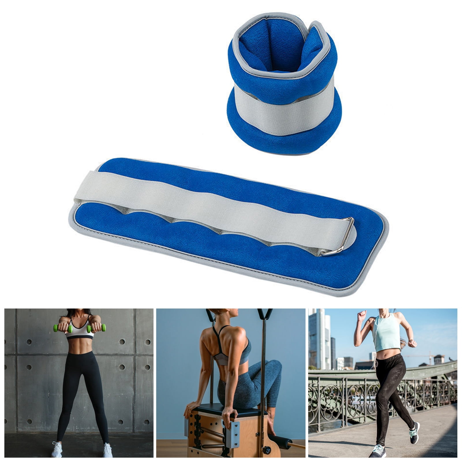 vnanda Flexibility Enhancing Ankle Weights 2pcs Sports Cuffs Foot/wrist Weights Fitness Weight Sandbag for Leg Arm Ankle Exercise Dance Student for Sports
