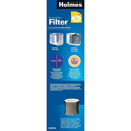 Holmes HWF65PDQ-U Antimicrobial C-Type Replacement Humidifier Filiter, 1-Pack