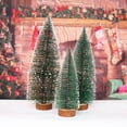 thumbnail image 6 of Desktop Mini Christmas Tree Set of 4 - Miniature Pine Trees with Snow Coverage and Wooden Base for Xmas Tabletop Decor, 6 of 7