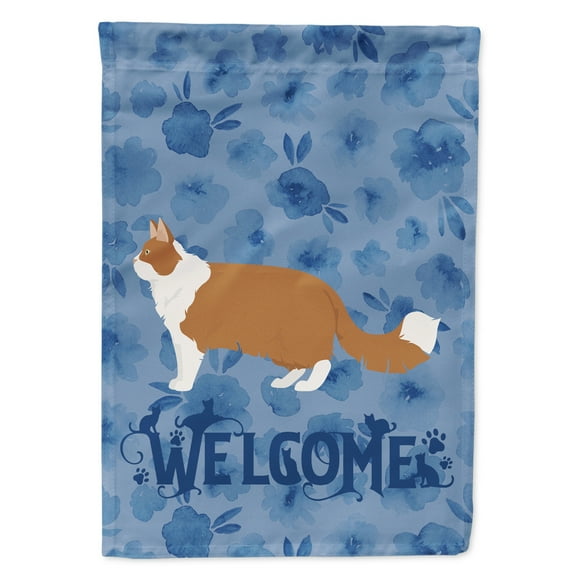 Carolines Treasures CK4931GF Norwegian Forest 2 Cat Welcome Flag Garden Size Small multicolor