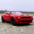 thumbnail image 2 of YOPTOP 1/32 Challenger Hellcat Die Cast Metal Toy Cars Pull Back Hellcat With Light and Music Collectible Model Cars,red, 2 of 8
