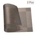 thumbnail image 3 of Individuales Manteles 450x300mm 2uds PVC Mesa Lavable Tejido Individual Mantel, Café, 3 of 5