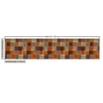 thumbnail image 3 of Ambesonne Geometric Fabric by the Yard Upholstery, Digital Grunge Design, 1 Yard, Caramel Orange, 3 of 5
