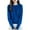 Dark Blue, variant on Sweaters Women's Fall Winter Warm Soft Knitted Loose Pullover Crew Neck Long Sleeves