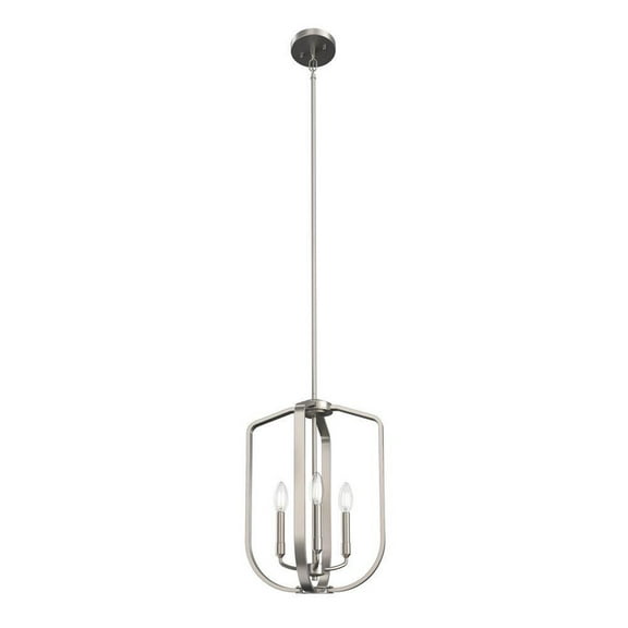 Ettore 14"W 3-Light Pendant Light Fixture by Kichler Brushed Nickel Finish