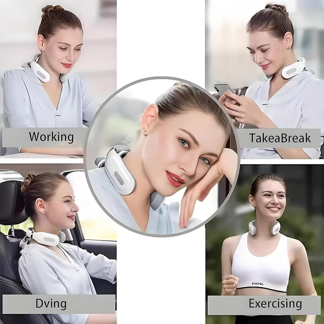 Magic Pro 2.0 Neck Massager, 2026 Upgraded 4-Head Magic Pro 2.0 Neck Massager with Heat, 6 Vibration Modes & 15 Intensity Levels, Relaxation Device Hands Free for Women Men Gifts