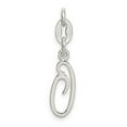 thumbnail image 3 of 925 Sterling Silver Initial O Shaped Pendant, 3 of 5