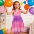thumbnail image 4 of BRGZLK Toddler Girls Dresses Kids Summer Outfits 2026 Cute Floral Print Halter Tulle Swing Dress Causal Beach Sundress with Pockets Pink 9-10 Years, 4 of 8