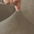 thumbnail image 4 of TOPCHANCES 7-Pieces Sofa Covers, Velvet Stretch Couch Slipcovers for 3 Cushion Sofa, Anti-Slip Furniture Slipcover with Separate Cushion Covers and Backrest Covers (Taupe), 4 of 11