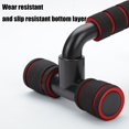 thumbnail image 4 of Push Up Bars for Home Gym - Non-Slip Silica Gel Handles, 9.2 x 5.6 x 5 Inches, 550g Weight - Upper Body Workout Equipment for Chest, Back, Abs & Shoulders Akmoler | Iron, Red, 4 of 9