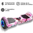 thumbnail image 4 of App Hoverboard Patineta  Rosa 20km/h Eléctrica 36v Carga 120kg, 4 of 7