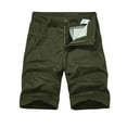 thumbnail image 2 of UVEASISHA Ripstop Cargo Shorts for Men Relaxed Fit Outdoor Short Pants Tactical Work Shorts with Pockets Army Green S, 2 of 3