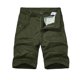 thumbnail image 2 of pstuiky Pantalones cortos cargo para hombre, Pantalones cortos cargo casuales de moda para hombre, con bolsillos y botones, cintura elástica Pantalones cortos de golf, 2 of 3
