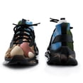 thumbnail image 3 of Seashell On The Beach Fashion Women's Nurse Shoes Casual Flat Sneaker Print Ladies Lace Up Light Walking Shoe Breathable Footwear, 3 of 8