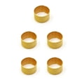 thumbnail image 3 of bedienty Knitting Rings Finger for Protection Thimble Adjustable Sewing Loop Specially-designed Crochet Tools for Home Yarn Crafts Normal Gold Ring 5Set, 3 of 6