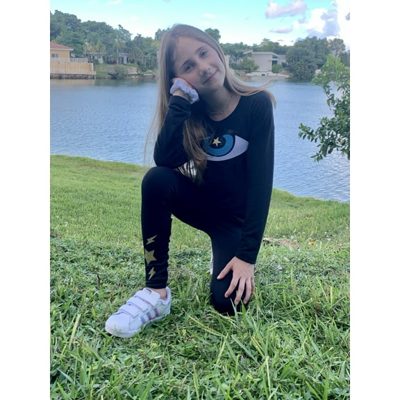 Leggings Mini Stars And Gold Rays