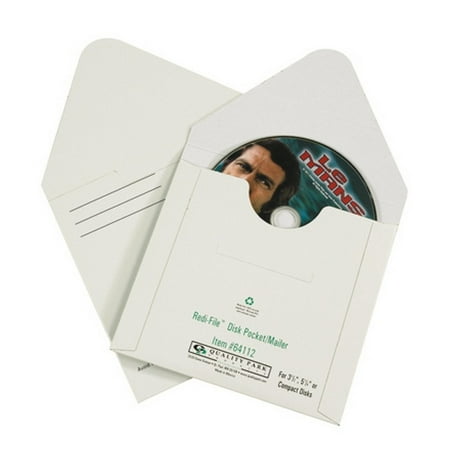 Anti Static Disk Mailer - White Fibreboard CD Mailers (Box of 100)