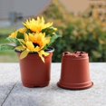 thumbnail image 3 of MesaSe 50 Pcs Plastic Nursery Pot Double Color Plant Seedling Holder Raising Nutrition Block Pots New, 3 of 9