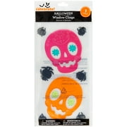Skulls & Spiders Window Clings, Multicolor, Halloween by Way To Celebrate
