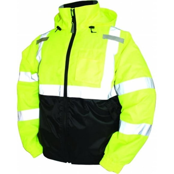 Tingley Rubber Bomber Ii High Visibility Waterproof Jacket Medium Lime Green J26112.MD