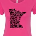 thumbnail image 4 of Inktastic Minnesota Silhouette Mandala Women's T-Shirt, 4 of 5