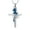 Blue, variant on Backside Personalize Stainless SteelCross Urn Pendant Rose Flower Necklace for Cremation Ashes Urn Necklace Lockets for Ashes