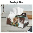 thumbnail image 7 of SEANATIVE Southwest Aztec Tissue Box Cover Horse PU Leather Rectangular Tissue Box Holder Sunflower Decorative Tissue Holder Organizer for Bathroom Vanity Countertop Night Stands Office Desk & Car, 7 of 7
