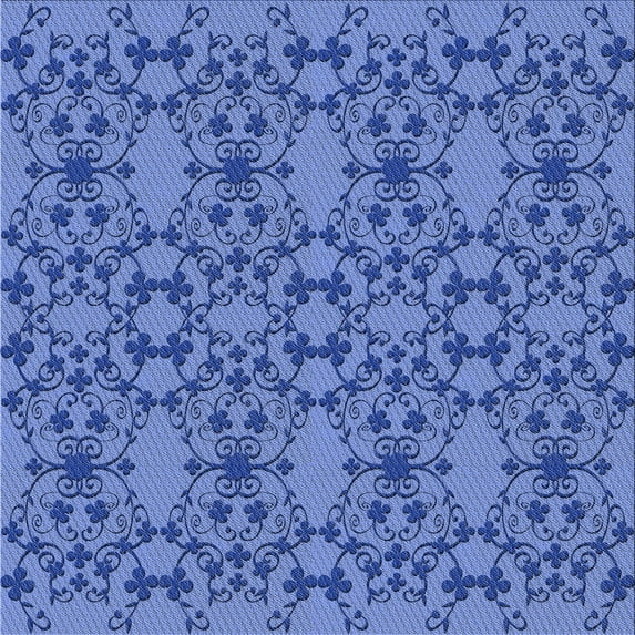 Ahgly Company Machine Washable Indoor Square Transitional Sky Blue Dress Blue Area Rugs, 3' Square