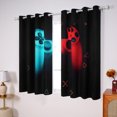 thumbnail image 3 of Alishomtll Blackout Curtains for Kids Room Gaming Print Window Curtains Thermal Insulated Grommet Drapes for Boys Girls, 3 of 9