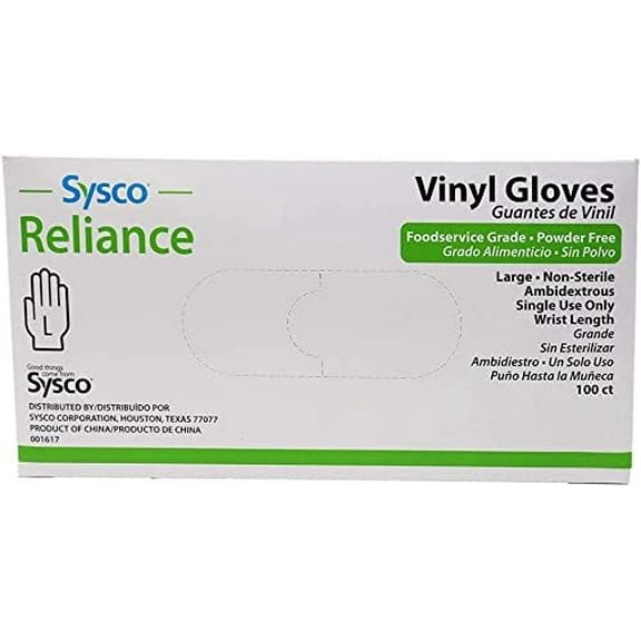New Disposable Vinal Gloves Large 100 Per Box…