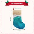 thumbnail image 3 of Salouo Beach Print Christmas Decorations Stockings 1 Pack 18'' Xmas Stockings Holiday Stocking Personalized Farmhouse Decor for Home Family Party Tree, 3 of 7
