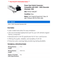 thumbnail image 2 of Power Seat Switch Connector - Compatible with 2003 - 2005 Chevy Silverado 1500 2004, 2 of 2