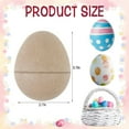 thumbnail image 5 of Artrylin 20Pcs DIY Paper Mache Easter Eggs,3.1"x2.1"Durable Easter Eggs Empty,Cardboard Easter Eggs,Paint Your Own Paper Mache Eggs for Easter Party Gifts Basket Filler Classroom Crafts (Brown), 5 of 7