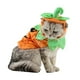 thumbnail image 1 of Disfraz de calabaza para mascotas ANIAC, sombrero y poncho ajustables para gatos, 1 of 7