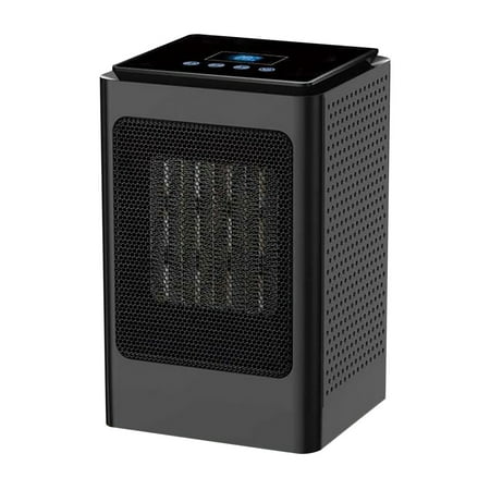 

LBECLEY Bedroom Window Fan Desktop Screen Silent Lcd Portable Touches Remote Heating Fan Home Control Small Appliances Tent Poles Mini Black One Size