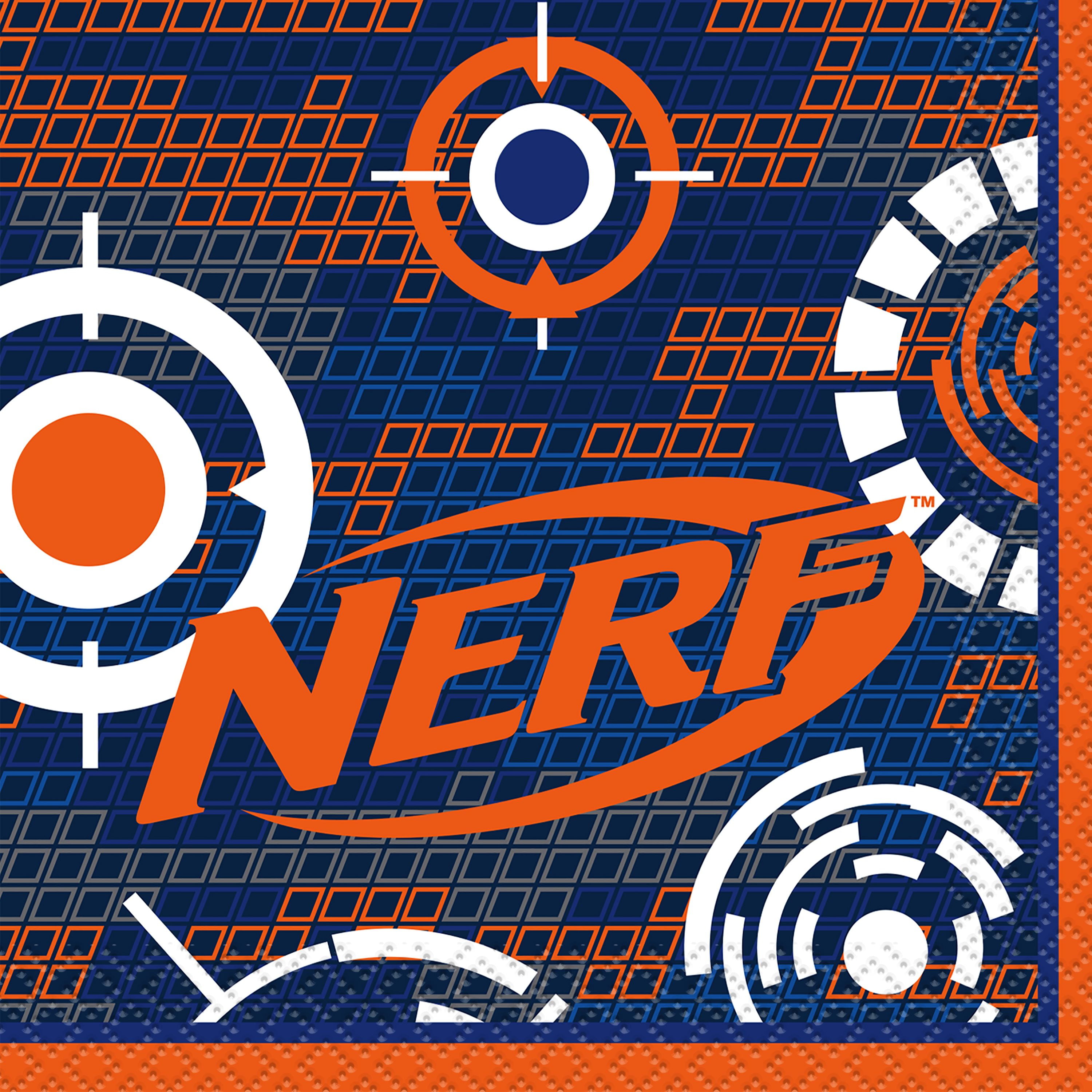 Nerf Party Paper Beverage Napkins, 5 in, 16ct