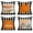 Buffalo Orange Autumn, variant on Set of 4 Valentines Day Throw Pillow Covers Retro Wood with Red Black Buffalo Check Plaid Love Arrow Decorative Pillow Cover 18x18 Sweet Heart Home Decor Pillow Cases for Couch, Cotton Linen