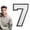 H, variant on 4.2Inch Iron On Number Patches,White Number Patch for Clothing,Embroidered Patches Sew On Patches for Clothing Hat Bags Jackets Shirt,Diy Accessories(Zero)