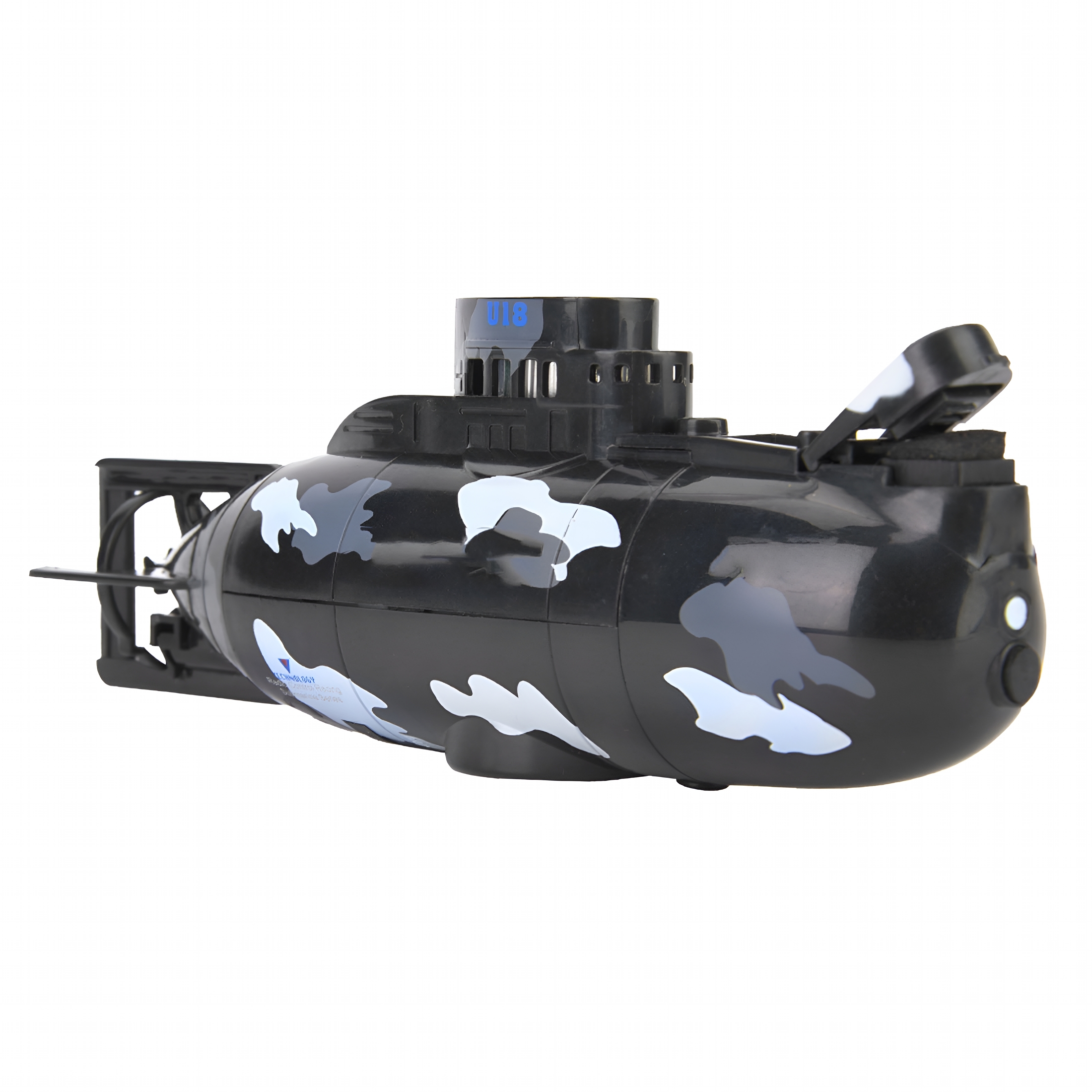 BESTSKY Mini Simulation Military Remote Control 6 Channel Submarine Toy Model (Black)