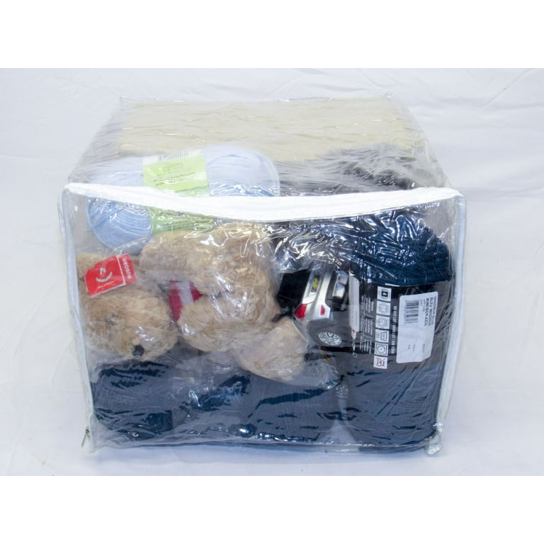 Bag Tek 12.5 x 4.2 x 10.6 inch Plastic Storage Bags with Handles, 100 Gusseted Zip Bags - See-Through, Heavy-Duty, Clear Plastic Zip Handle Bags, Recl