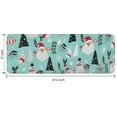 thumbnail image 7 of Blue Christmas Santa and Snowman Pattern Kitchen Rug Mat,Kitchen Runner Rugs Non Skid Washable,Decorative Kitchen Floor Mats for Kitchen,Sink,Laundry,17"x47.2", 7 of 7